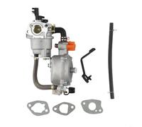 Kit de carburador de combustible dual para conversión de gas natural LPG | Compatible con generadores Champion 100153 100165 100296 | Piezas de motor de 3KW 168F 170F 6.5HP | Metal para montaje de
