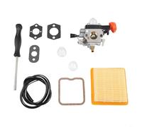 Kit de carburador de rendimiento del motor para FS131 FS131R FS311 KM131 con filtro de combustible, filtro de aire y guía de instalación