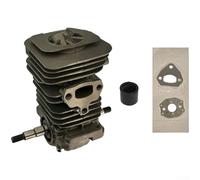 Kit de carburador de repuesto X 136 137 141 142 motosierras, incluye junta de reparación de conector de chispa de motor, tubos de admisión de juntas de doble cilindro de 38 mm y 40 mm con pistones a