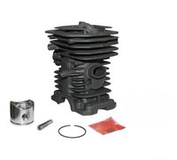 Kit de carburador de repuesto X 136 137 141 142 motosierras, incluye junta de reparación de conector de chispa de motor, tubos de admisión de juntas de doble cilindro de 38 mm y 40 mm con pistones a