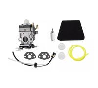 Kit de carburador de ventilador Kawasaki TE45DX compatible con 145BT WYK74 con filtro de aire y líneas de combustible