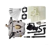 Kit de carburador diseñado para motosierras 024 024a 026 Ms240 Ms260 que proporciona todas las piezas necesarias como filtro de aire, líneas de combustible, juntas de chispa y herramientas de limpieza