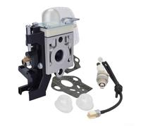Kit de carburador estilo OEM para recortadora de cuerdas Craftsman de 25 CC WS210 WC210 SE2200 mejorado de rendimiento de motor de 2 ciclos, juego completo de repuesto plateado instalación DIY