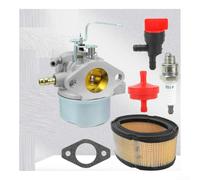 Kit de carburador, paquete de construcción de aluminio y plástico y goma para motores de soplador de nieve HM80/HM85/HM90/HM100, diseño de brida atornillada, pistón de diafragma de succión plana