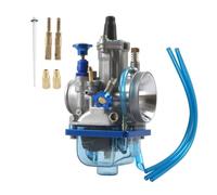 Kit De Carburador Para 24 26 28 30 34 Mm Carburador | Para 2T 4T Koso Motocross Karb Scooter ATV rojo azul carburador Dirt Bike Carb con Power Jet(BLUE-28)