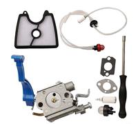 Kit de carburador para 590460102 con filtro de aire C1Q-W37, línea de combustible compatible con Husqvarna 125B 125BX 125BVX, accesorios de soplador de hojas para un mantenimiento eficiente de patio y