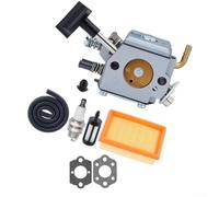 Kit de carburador para BR320 BR340 BR380 BR400 BR420 juego de reconstrucción de motor de soplador de hojas con ojal de resorte de membrana