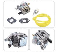 Kit de carburador para cortacésped Echo SRM-3800 con vástago recto, repuesto 12300051403 con juntas y filtro de combustible