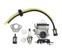 Kit de carburador para Florabest FBS 43 A1 FBK 4 B2 4 en 1, apto para Parkside PBK 4 A1 PBS2 A1, con manguera de combustible, filtro de combustible, válvula de retención de junta de bombilla