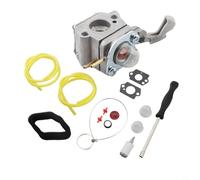 Kit de carburador para Homelite 26B para soplador de hojas UT09526 sustituye a 308054114 308054075 con junta de filtro de aire, línea de combustible de metal