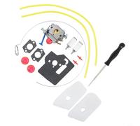 Kit de carburador para recortadora 124C 125R 128CD, repuesto para C1Q-W38 C1Q-W40A 545081848, kit completo con juntas y conductos, aluminio resistente para cuidado de bordes de césped