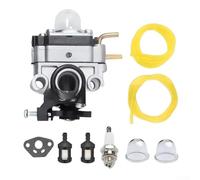 Kit de carburador para recortadoras de cuerda de 2 ciclos RY251PH RY252CS RY253SS RY254BC de 25 cc | Sustituye a 753-06258A 307160001 | Tune Up Piezas de reparación con línea de combustible para