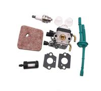 Kit De Carburador Para Stihl HS45 FS55 Cortasetos Zama C1Q-S169B C1Q-S186A/B Filtro De Combustible Burbuja De Aceite Bujía Piezas Del Filtro De Aire(8PCS)