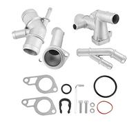 Kit de Carcasa de Termostato, Carcasa de Termostato de Refrigerante de Motor de Aluo CNC Fundido Tubo de Agua Apto para MK4 1.8T