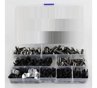 Kit De Carenado De Motocicleta, Tornillos De Cuerpo De 128 Piezas Para CBR600RR 2003 2004 2005 2006, Tuercas De Fijación De Arandela De Acero Clip montaje(Titanium)