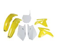 Kit de carenado UFO PLAST 7 piezas juego revestimiento plástico amarillo/blanco