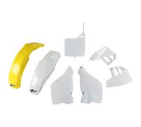 JUEGO DE PLÁSTICOS PARA SUZUKI RM 125 '92, COLOR OEM (BLANCO/AMARILLO) (SU397E99