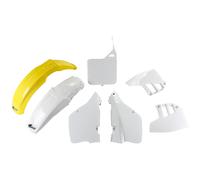 Kit de carenado UFO PLAST 7 piezas juego revestimiento plástico blanco/amarillo