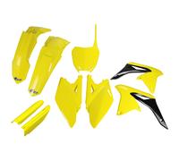 Kit de carenado UFO PLAST 9 pzs con protector horquilla amarillo claro OEM 01-26