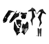 Kit de carenado UFO PLAST de 10 piezas con protector de horquilla negro