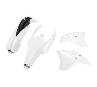 Kit de carenado UFO PLAST de 4 piezas de plástico blanco OEM