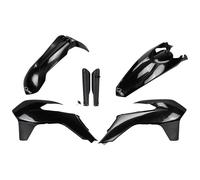 Kit de carenado UFO PLAST de 6 piezas con protector de horquilla negro
