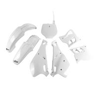 Kit de carenado UFO PLAST de 7 piezas de plástico blanco