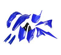 Kit de carenado UFO PLAST de 9 piezas con protector de horquilla azul OEM