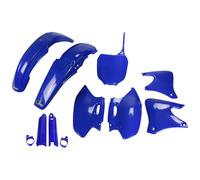 Kit de carenado UFO PLAST de 9 piezas con protector de horquilla azul OEM