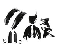 Kit de carenado UFO PLAST de 9 piezas con protector de horquilla negro