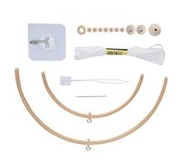 Kit de Carillón de Viento, Campanas Artesanales DIY, Colgante de Carillón de Viento Móvil para Cuna de Madera