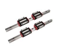 Kit de carril guía lineal cuadrado HGR35 de 35MM con bloque de carros deslizantes de brida HGH35CA HGW35CC for torno de fresado de carga pesada(HGW35CC,1900mm)