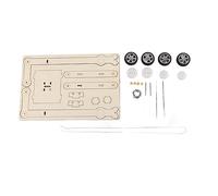 Kit de Carrito de Gravedad DIY, Juguete Educativo de experimentos de Ciencia para niños, Proyecto de ensamblaje de Aprendizaje físico de Madera, Actividad Stem