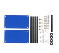 Kit de Carro de Herramientas de Metal de Gran Tamaño con Ruedas Carro de Herramientas de Reparación Práctico para Modelo a Escala 1/10 (Blue)