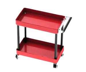 Kit de Carro de Herramientas de Metal de Gran Tamaño con Ruedas Carro de Herramientas de Reparación Práctico para Modelo a Escala 1/10 (Rojo)