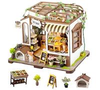 Kit de casa de madera en miniatura, mini casa de muñecas hecha a mano, modelo de construcción de cabaña con LED, manualidades creativas para adultos, amigos, amantes, regalo de cumpleaños