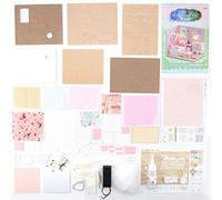 Kit de casa de muñecas DIY, Dormitorio Rosa a Escala 1:24 con Muebles, artesanía en Miniatura para Adultos, exhibición de habitación de Madera hiperrealista para decoración del (Sunshine Princess)