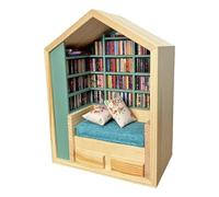 Kit de casa de muñecas en miniatura: juego de creación de casas de muñecas, bricolaje para el hogar en miniatura, kit completo con accesorios para muebles, actividad divertida y atractiva para