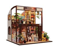 Kit de casa de muñecas, Mini casa de Flores Hecha a Mano, Rompecabezas 3D, Juguetes de construcción, decoración del hogar y el Dormitorio, Manualidades DIY, Regalo para niños. (B)