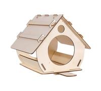 Kit de casa de pájaros de madera, kits de casa de pájaros de madera sin terminar, casa creativa para pájaros, bricolaje al aire libre, casa colgante para pájaros para adultos y niños