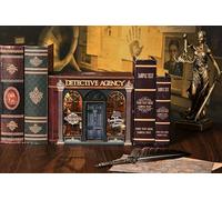 Kit de casa en miniatura, casa de muñecas para adultos, regalo de cumpleaños/Navidad para familiares y amigos, casa prefabricada con luces LED, agencia de detectives