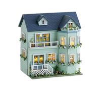 Kit De Casa En Miniatura De Bricolaje - Decoración del Hogar De Muñecas | Booknook De Muñecas | Casa De Muñecas En Invernadero | Kit De Casa - | Miniatura Café Dollhousee