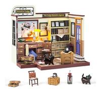 Kit de casa en miniatura DIY con luz LED, kit de miniatura para casa de muñecas para adultos adolescentes, pequeños kits de casa minicasa, kit de construcción de madera 3D, kit de mini modelo, regalos
