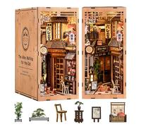 Kit de casa en miniatura japonés, kit de casa de muñecas de madera, kit de construcción de mini casa, kit de rincón de libro de bricolaje, casa modelo pequeña para adultos, para familiares y amigos