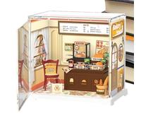 Kit de Casa en Miniatura - Pequeña Casa de Edificio, Niños Tiny House | Juguetes Casa de Casas Miniaturas Hecho a Mano de Gran, Kit de Pequeño Modelo Robusto con Muebles y