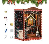 Kit De Casa En Miniatura - Puzzle De Madera 3D Para Armar Casita Navideña Kit De Manualidades | Manualidades de Maquetas Decorativas para Adultos y Niños - Suministros Para Decoración De Estudio Dormi