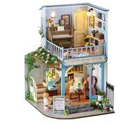 Kit De Casa Miniatura - Casa De Muñecas con Cubierta Antipolvo - Manualidades Decorativas para Actividades En Familia,para Adolescentes Mujeres Niños Padres Amigos