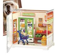 Kit De Casa Miniatura - Conjunto De Casa Miini, Casa De Miniatura Creativa | Kit De Casa Modelo Miini con Muebles Y Accesorios, Conjunto De Construcción De Casa Miini para Adultos,