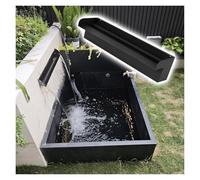 Kit de Cascada Exterior de Acero Inoxidable para estanques y Piscinas. Elemento acuático Que realza la estética y el diseño paisajístico del jardín.