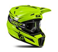Leatt 3.5 Junior Casco de motocross con gafas, negro-blanco-rojo, tamaño L